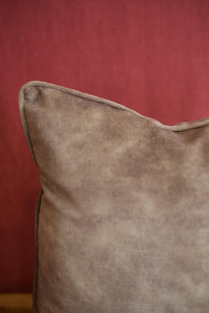 Gunmetal worn velvet scatter cushions - 18 inch