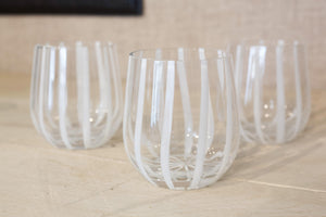 'Candy Cane' Mouth blown small tumblers