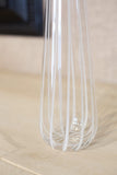 'Candy Cane' Mouth blown glass carafe with lid