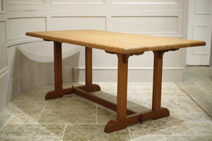 Pine Arts and crafts type dining table - TallBoy Interiors