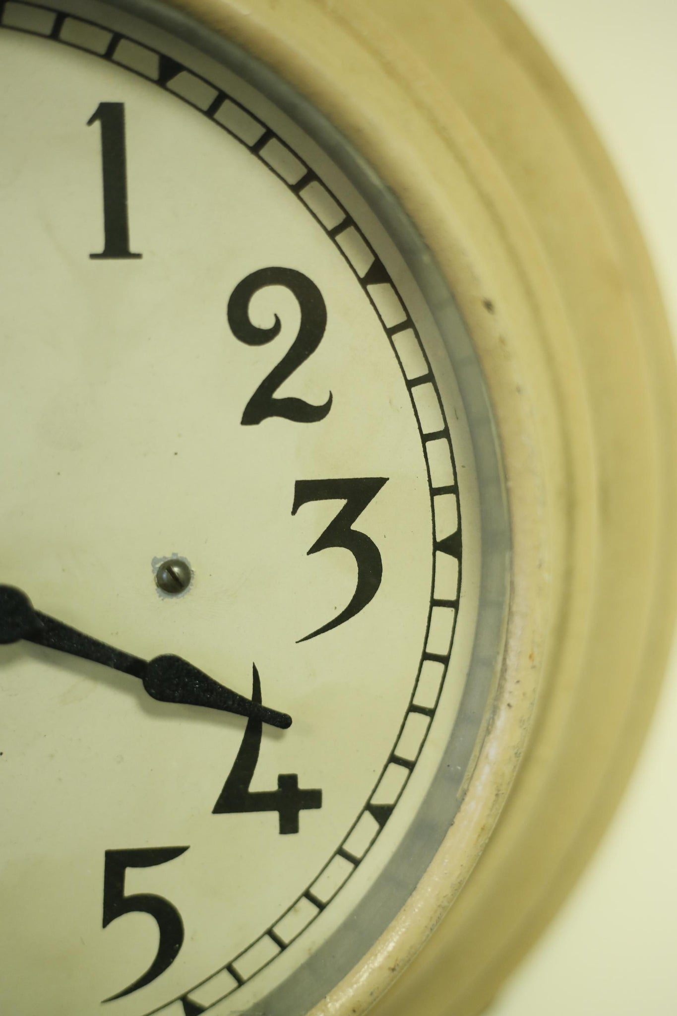 1940's International time recording co wall clock