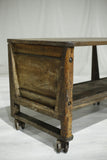 19th century 2.6m oak bakers table