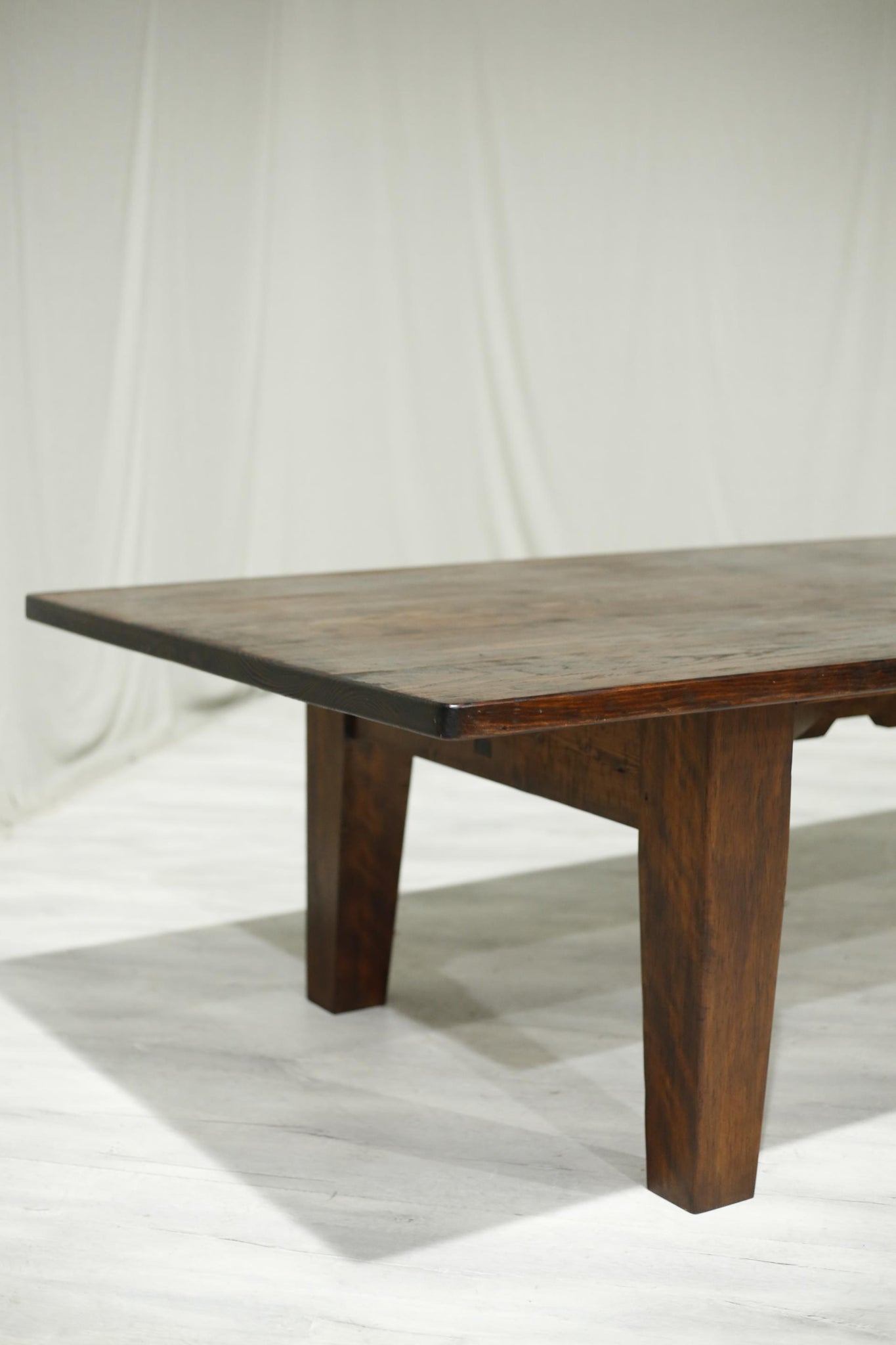 Antique 4m 1940's solid pine dining table