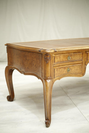 Antique Monumental 19th century burr walnut desk