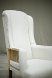 20th century high backed armchair No1