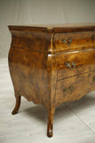 Antique c.1920 Italian burr walnut chest of drawers