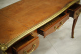 Antique 19th century French empire mahogany and leather desk