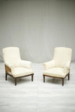 Pair of 19th century French armchairs with carved frames