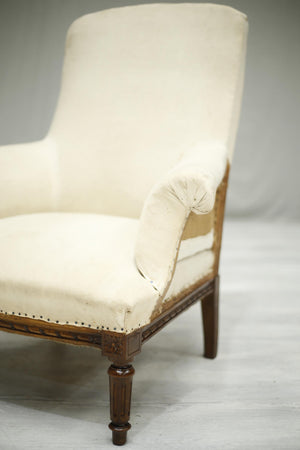 Pair of 19th century French armchairs with carved frames