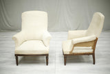 Pair of 19th century French armchairs with carved frames
