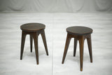Pair of Mid century French circle topped stools