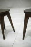 Pair of Mid century French circle topped stools