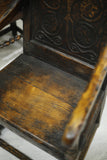 Set of 6 17th century style oak dining chairs