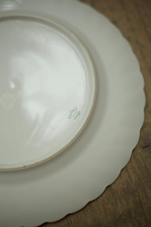 White porcelain dinner plates