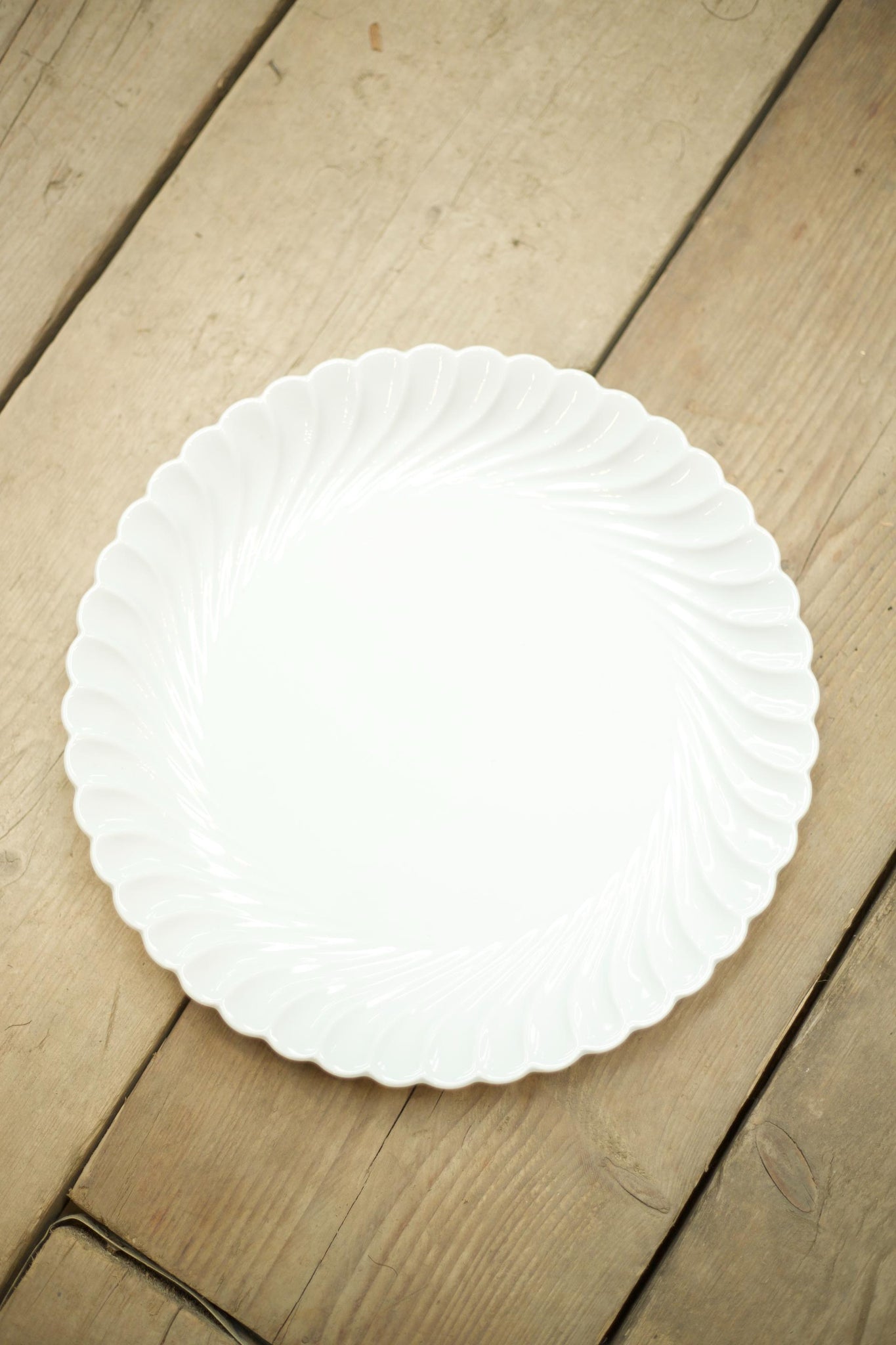 Vintage white porcelain serving plate