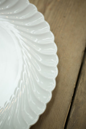 Vintage white porcelain serving plate