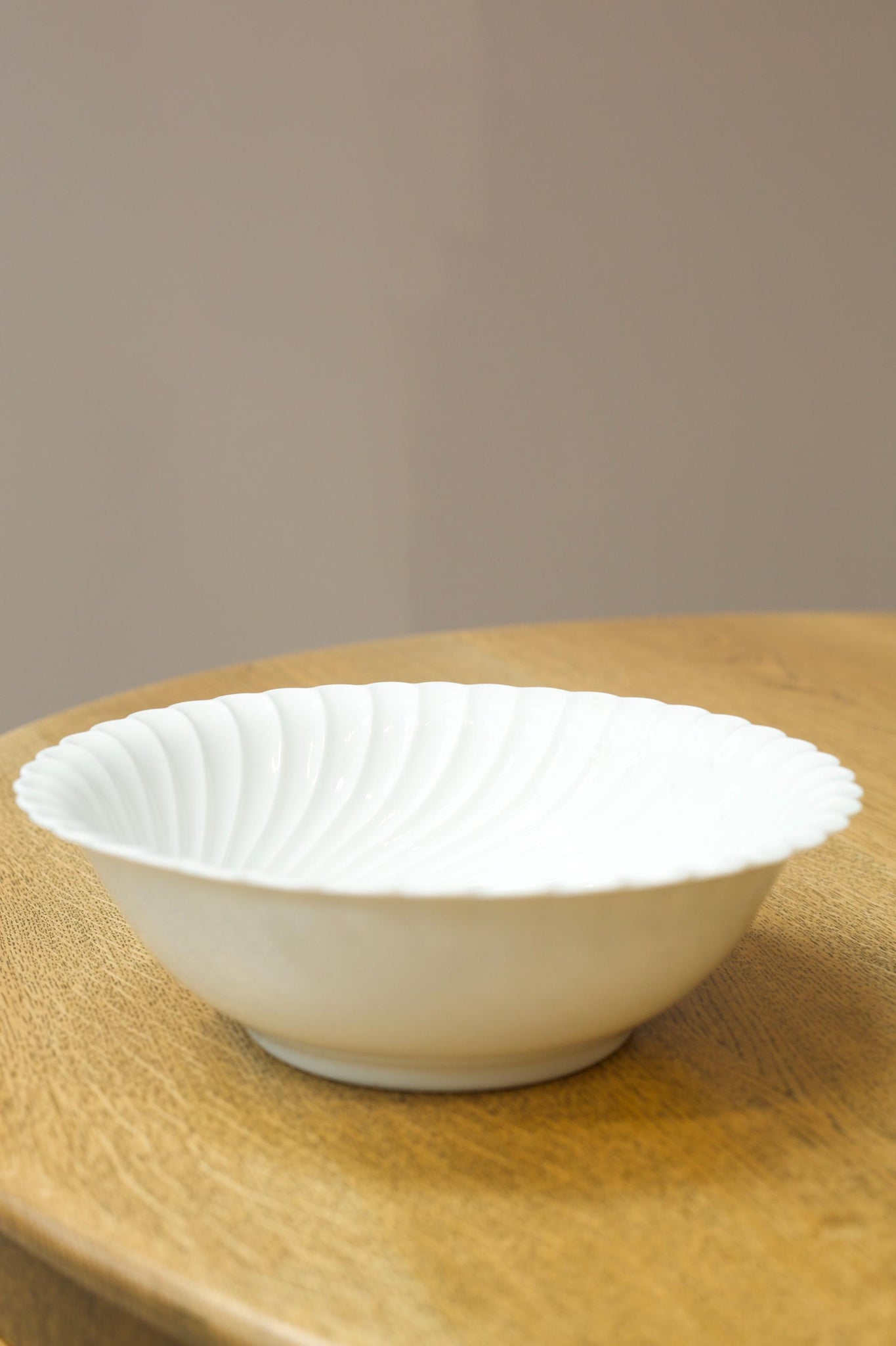 Vintage large white porcelain serving bowl