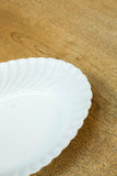 Vintage white porcelain oval bowl