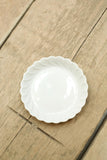Vintage white porcelain bon bon dish - small