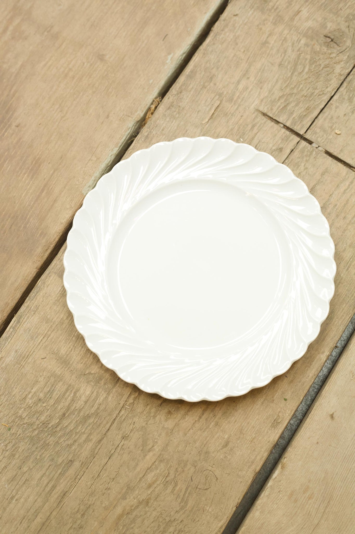 Vintage white porcelain Side plates