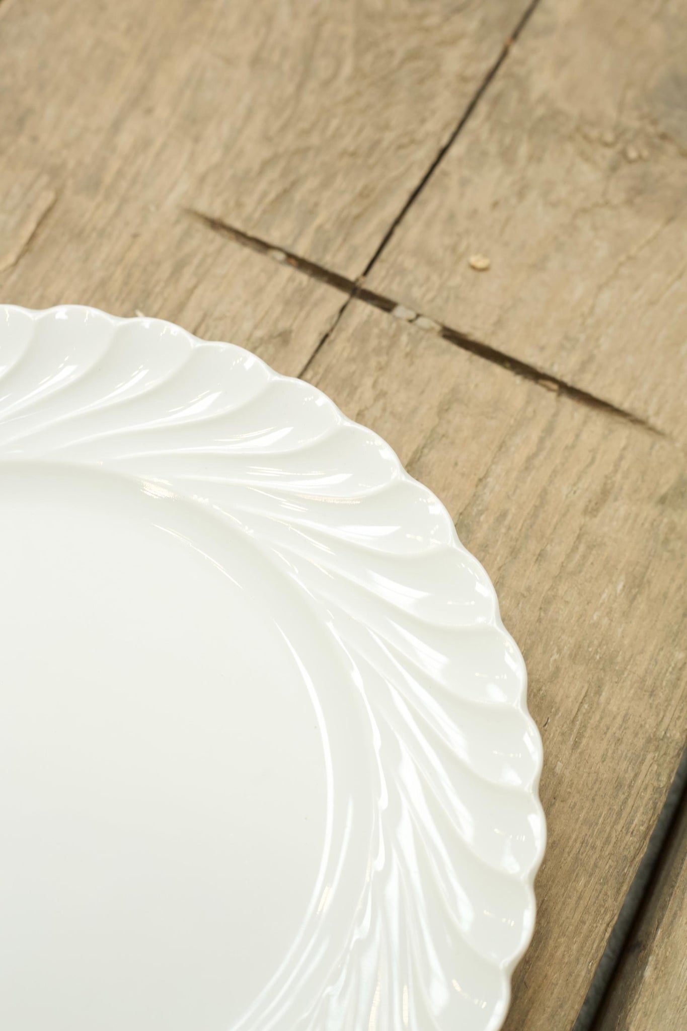 Vintage white porcelain Side plates