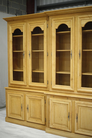 Large Mid 20th century French oak library cabinet