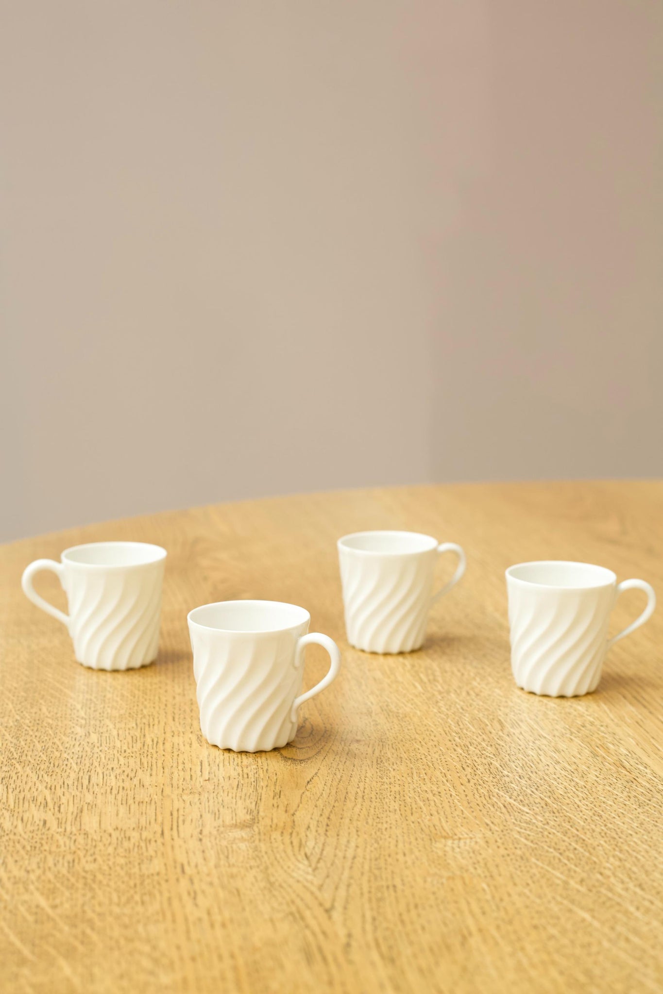 Vintage white porcelain espresso mugs