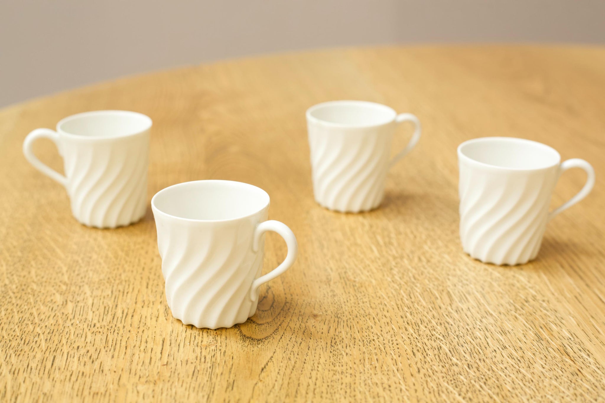 Vintage white porcelain espresso mugs