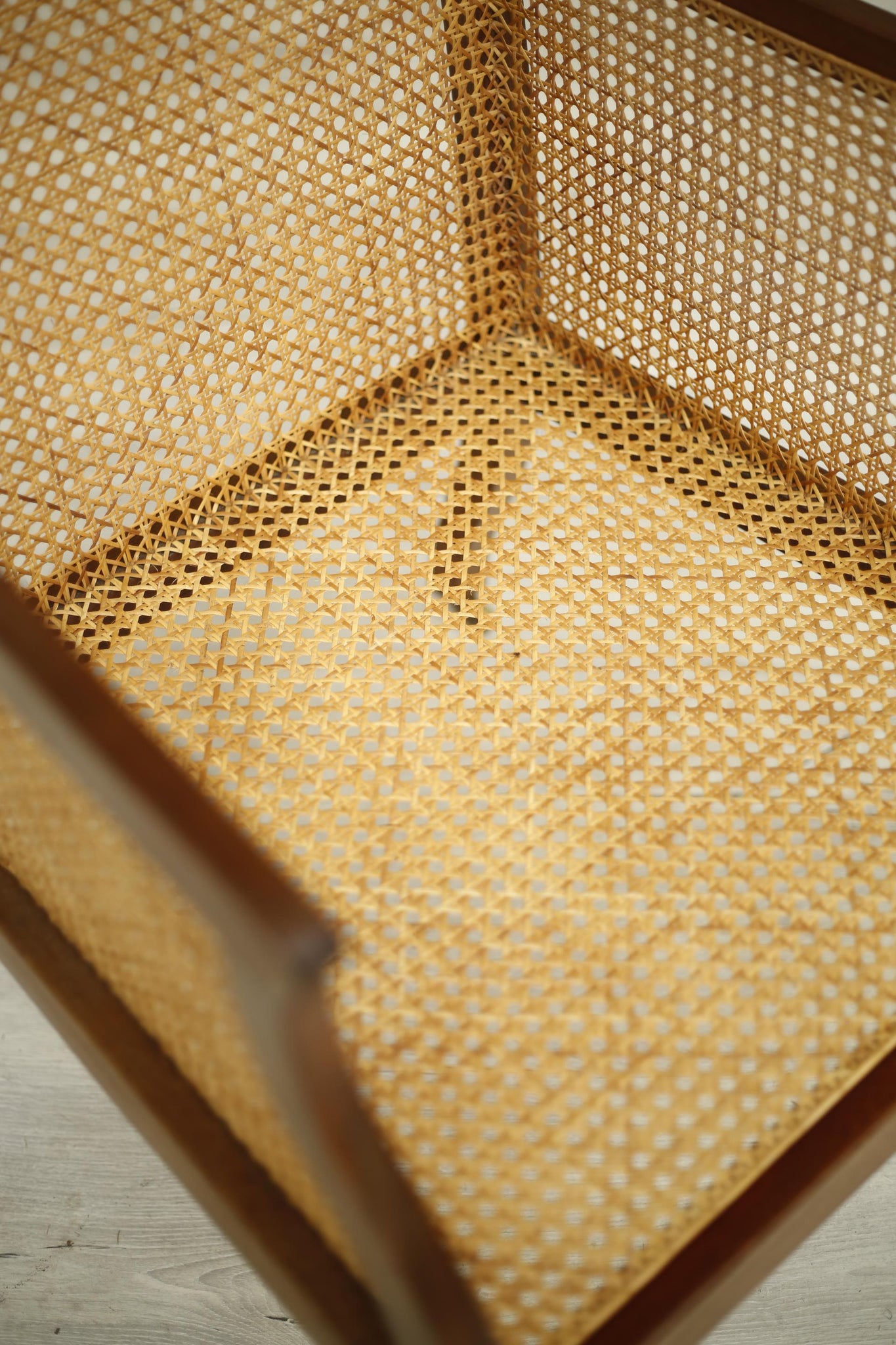 Early 20th century Mahogany and rattan armchair