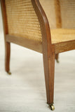 Early 20th century Mahogany and rattan armchair