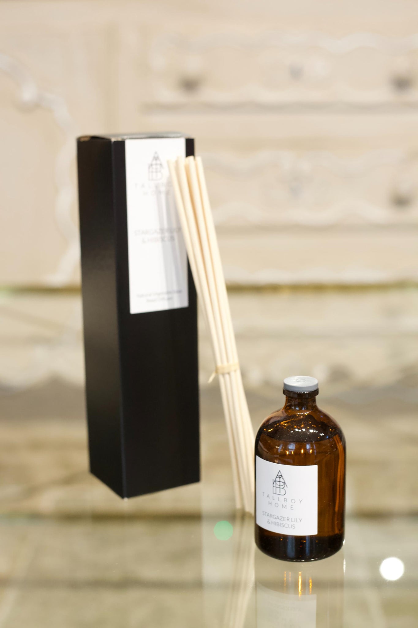 Natural Vegetable base Reed Diffuser - Stargazer Lily & Hibiscus