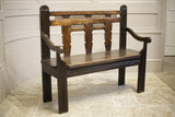 19th century French Breton country bench - TallBoy Interiors