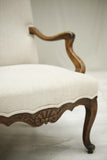 Antique 19th century Carved French open armchair