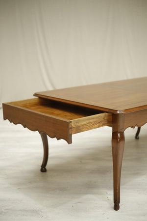 Antique 3m 20th century French dining table with cabriole legs