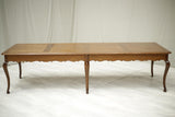 Antique 3m 20th century French dining table with cabriole legs