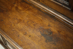 Antique 19th century Italian panelled hall bench
