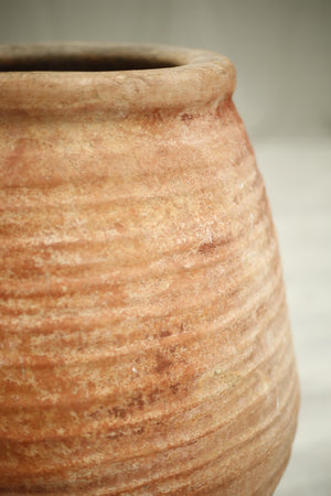 Early 20th century Spanish olive pot- Red