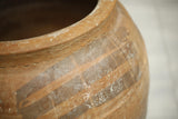 Large Early 20th century Spanish olive pot- Striped