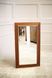Mid century Swedish carved teak framed mirror - TallBoy Interiors