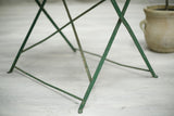 Antique 20th century French folding garden table- Rectangular Green