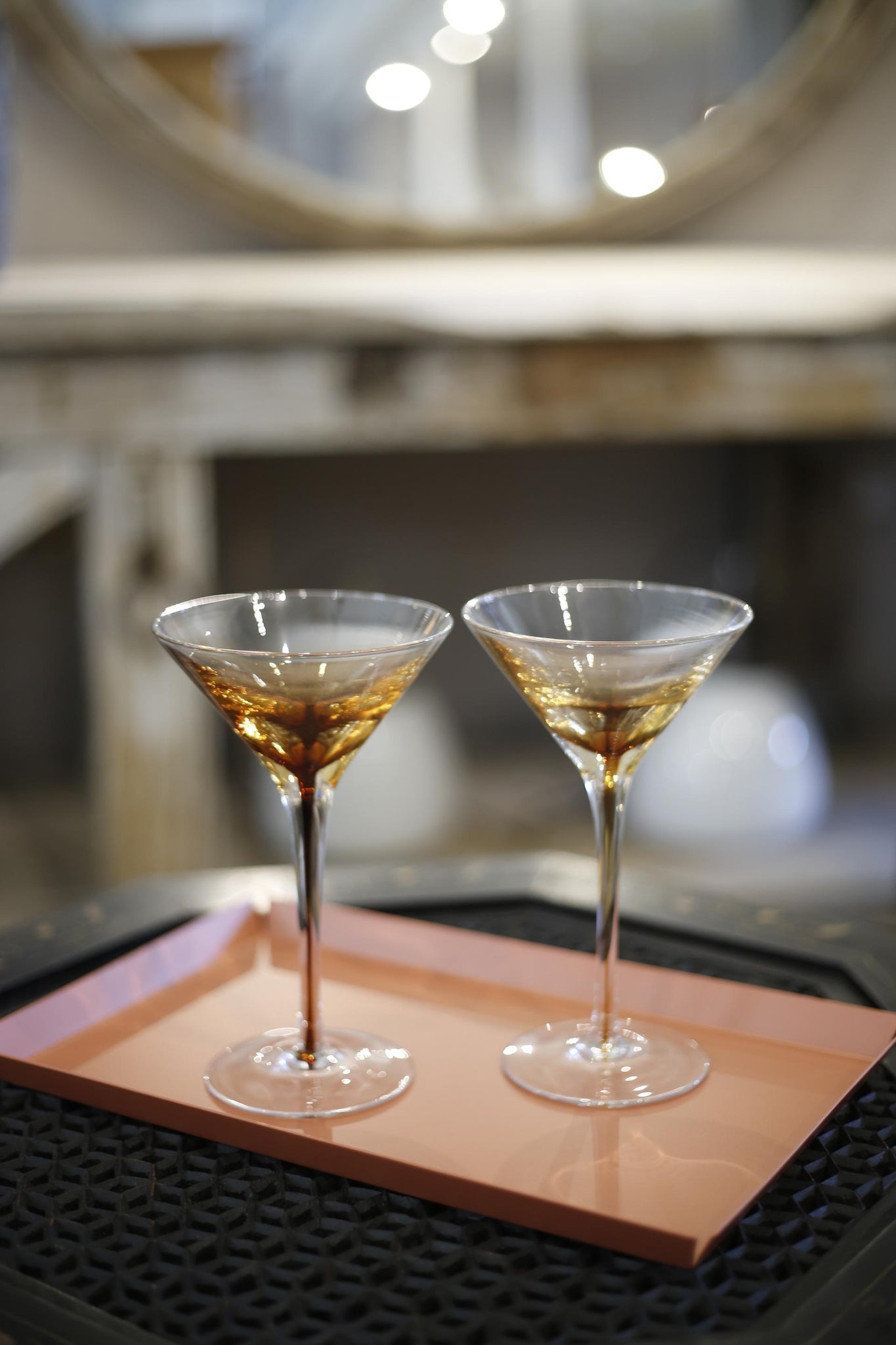 MARTINI GLASS 'AMBER' GLASS