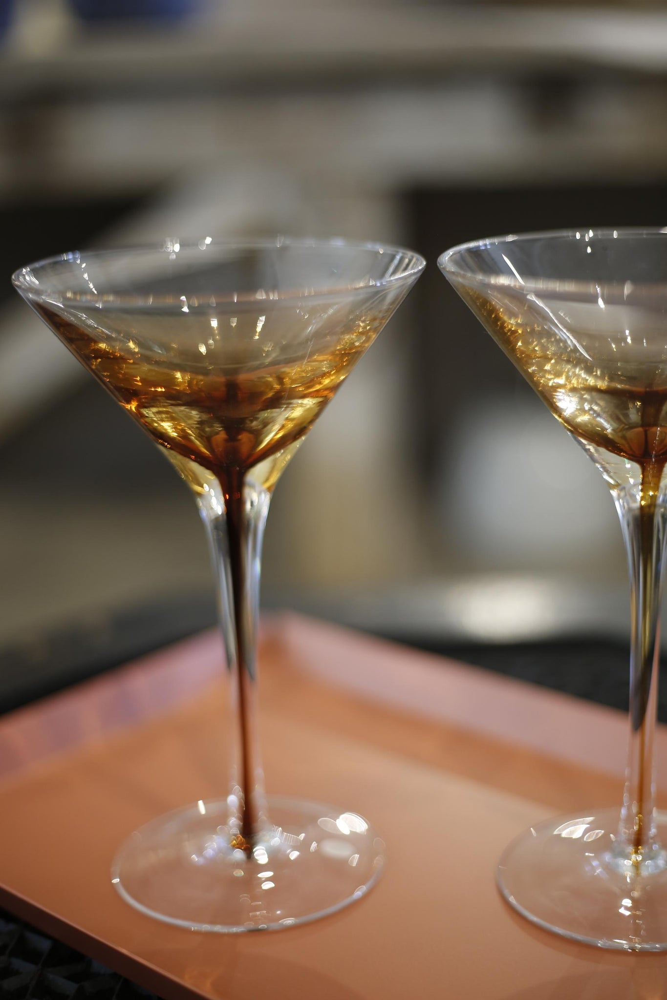 MARTINI GLASS 'AMBER' GLASS
