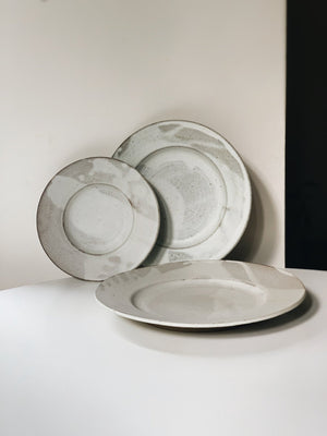 Matte wide rim plates by Eren TallBoy Interiors